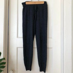 Summersalt cashmere & wool joggers, charcoal grey women's size small